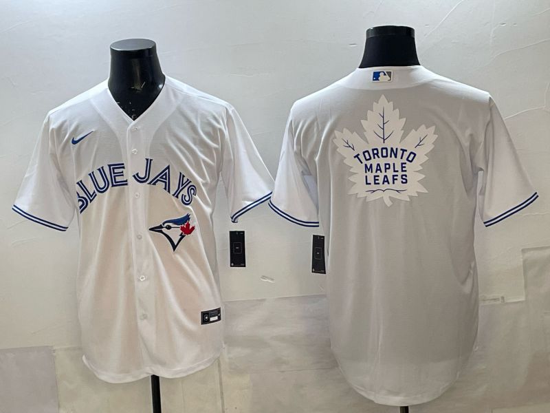 Men 2025 Toronto Blue Jays Blank White Game Nike MLB Jersey style 011->toronto blue jays->MLB Jersey